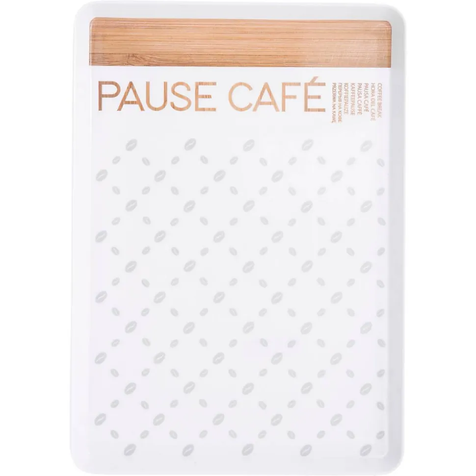 Plateau 30x22 cm Blanc Scandi Nature - 5Five