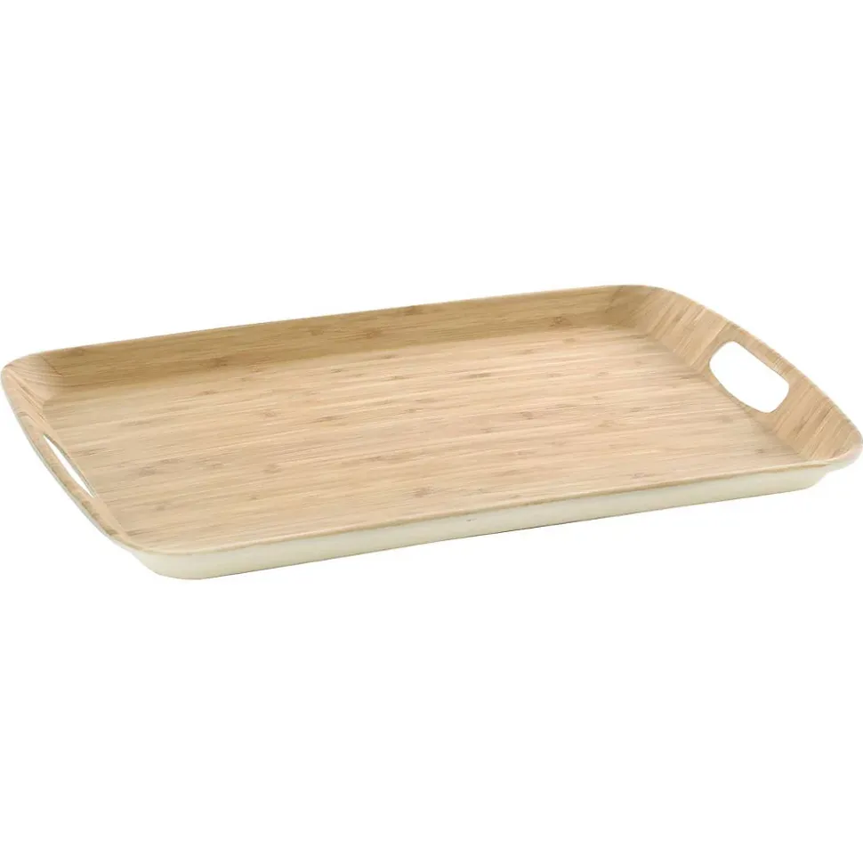 Plateau 46x31cm Effet bambou - 5Five