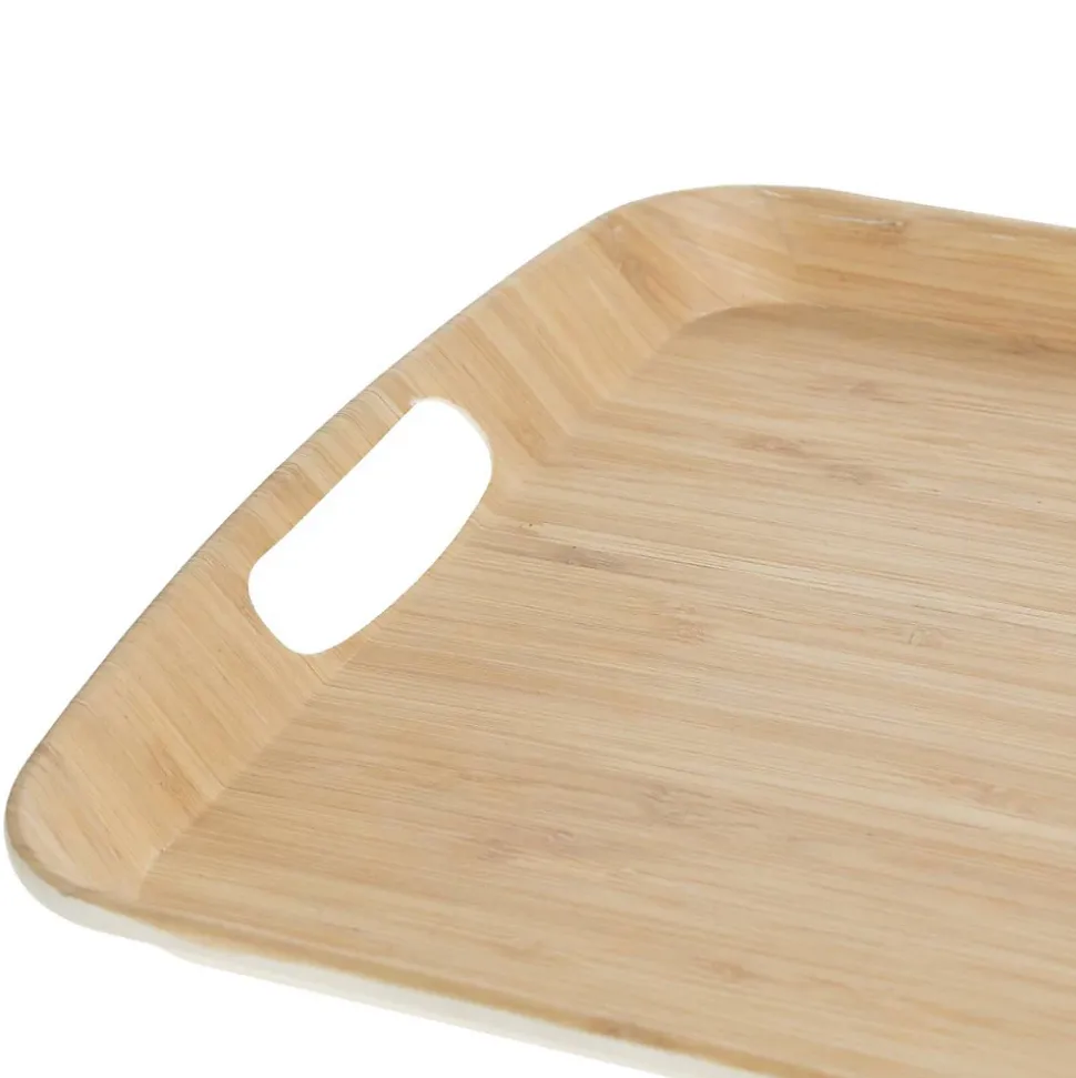 Plateau 46x31cm Effet bambou - 5Five