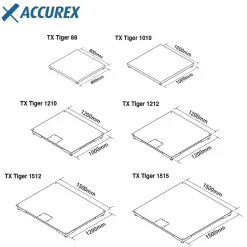 Plate-forme au Sol Accurex RX Tiger 1010 - 600 à 1500 kg - Gram - l100- L0.1- P100- h11.7- ABS