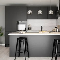 Plinthe de cuisine Goodhome Pasilla Noir H. 15 cm x l. 2.4 m x Ep. 16 mm