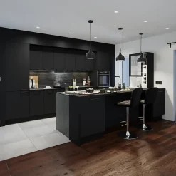 Plinthe de cuisine Goodhome Pasilla Noir H. 15 cm x l. 2.4 m x Ep. 16 mm