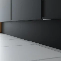 Plinthe de cuisine Goodhome Pasilla Noir H. 15 cm x l. 2.4 m x Ep. 16 mm