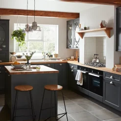 Plinthe de cuisine Goodhome Artemisia Gris H. 15 cm x l. 2.4 m x Ep. 16 mm