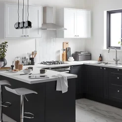 Plinthe de cuisine Goodhome Artemisia Gris H. 15 cm x l. 2.4 m x Ep. 16 mm