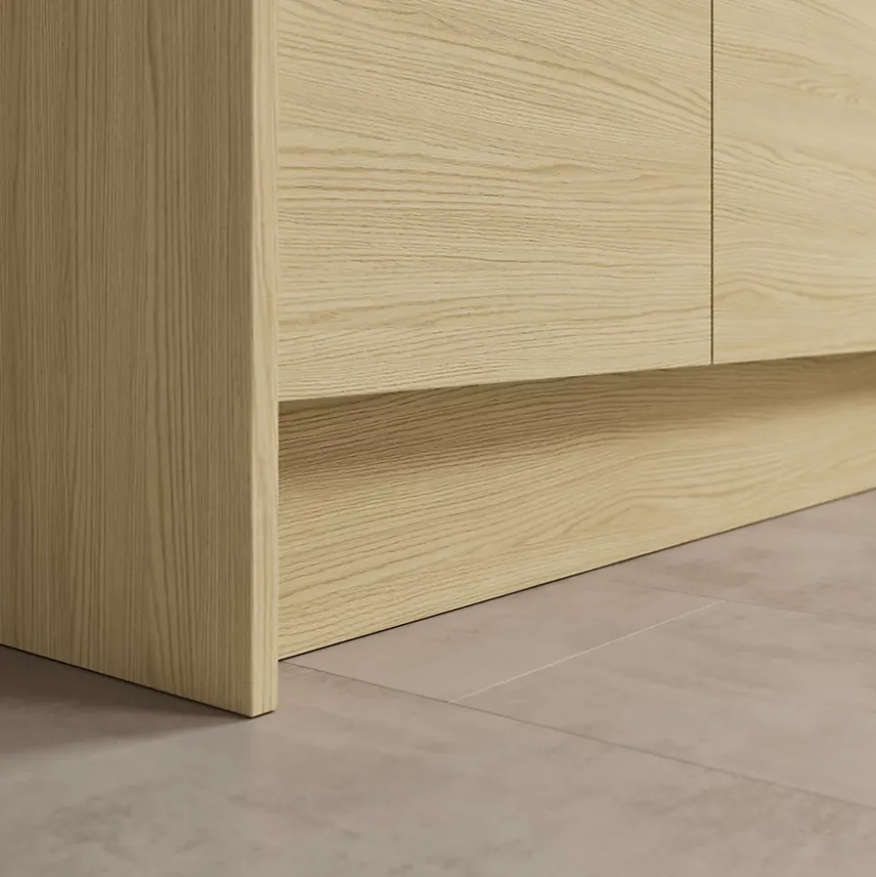 Plinthe de cuisine GoodHome Garcinia effet chêne H. 15 cm x l. 2,4 m x Ép. 16 mm