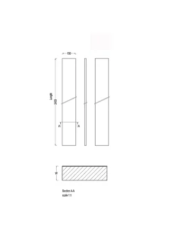 Plinthe de cuisine Goodhome Cisely Argent H. 15 cm x l. 2.4 m x Ep. 16 mm