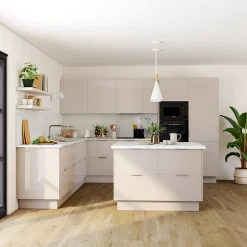 Plinthe de cuisine Palma cachemire brillant H.15 x l.240 x Ep.1,8 cm