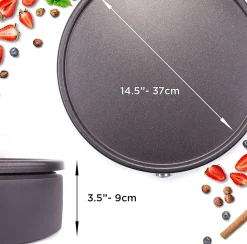 PM152 Crêpière électrique 1500W Plaque antiadhésive amovible de 37 cm Accessoires inclus Température ajustable Duronic