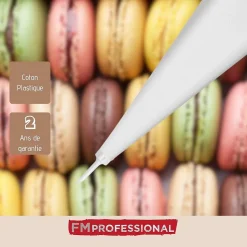 Poche à douille en coton et 4 douilles en plastique 30 cm FM Professional Pâtisserie