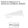 Poche à douille et 5 embouts en plastique 28 cm Zenker Smart Pastry
