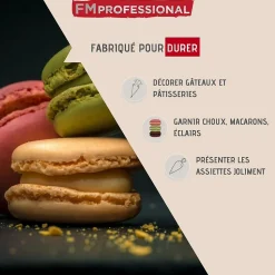 Poche à douille professionnelle réemployable et 3 douilles inox 28 cm FM Professional Pâtisserie