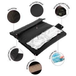 Pochette réfrigérante avec feuille anti-goutte Noir Noir - Fresh par Koala