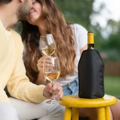 Pochette réfrigérante vin et champagne High Tech Noir - Fresh par Koala