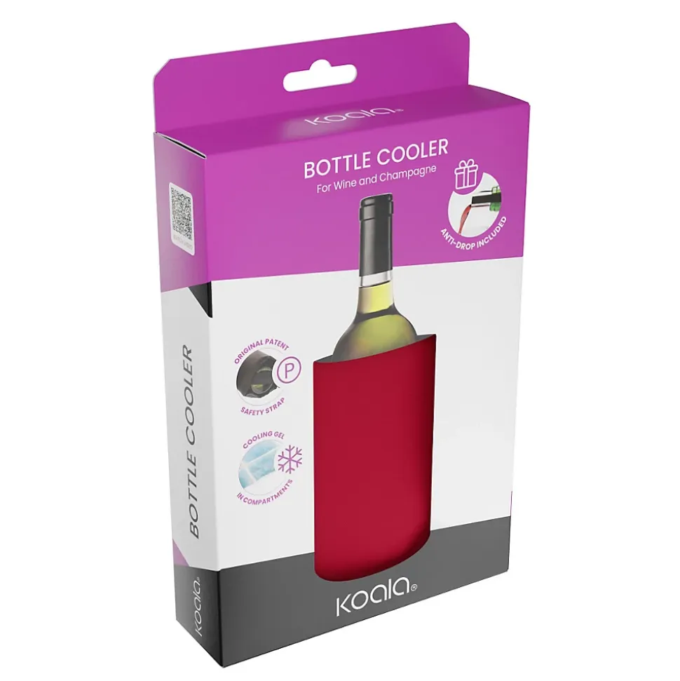 Pochette régrigérante avec feuilles anti-goutte Rouge - Fresh Rouge par Koala