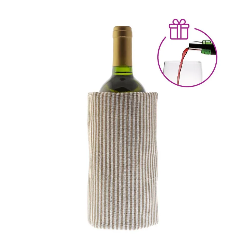 Pochette régrigérante avec feuilles anti-goutte Beige - Fresh Coton Beige par Koala