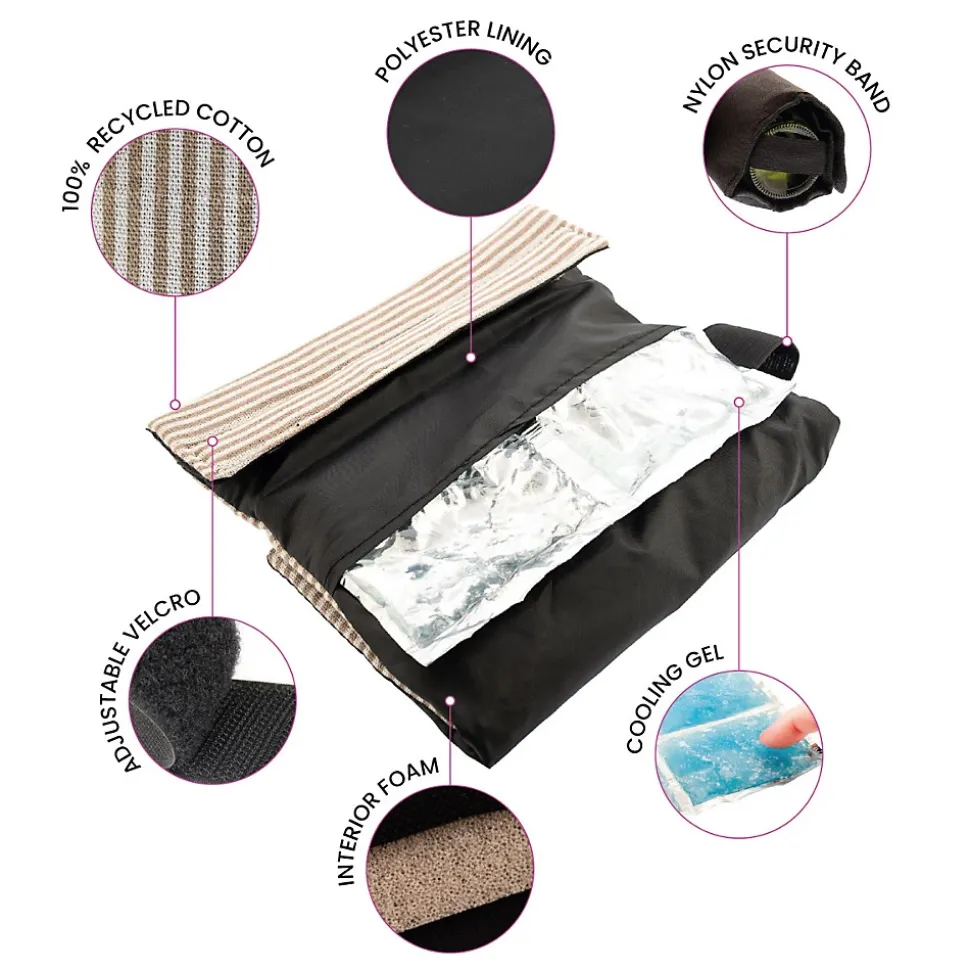 Pochette régrigérante avec feuilles anti-goutte Beige - Fresh Coton Beige par Koala