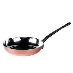 POELE A FRIRE - CUIVRE - RONDE - SAUF INDUCTION - BAUMALU