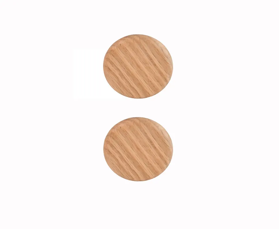 Poignée de meuble de cuisine GoodHome Serrano effet chêne L. 4,5 cm, 2 pièces