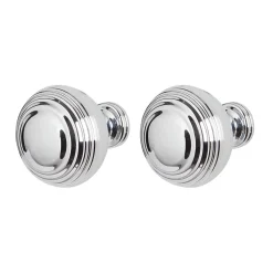 Poignée de meuble de cuisine GoodHome Bril Garni Argent L. 3.2 cm, 2 pièces