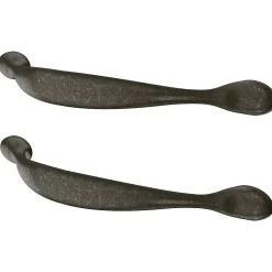 Poignée de meuble de cuisine GoodHome Chervil effet étain L. 15,86 cm, 2 pièces