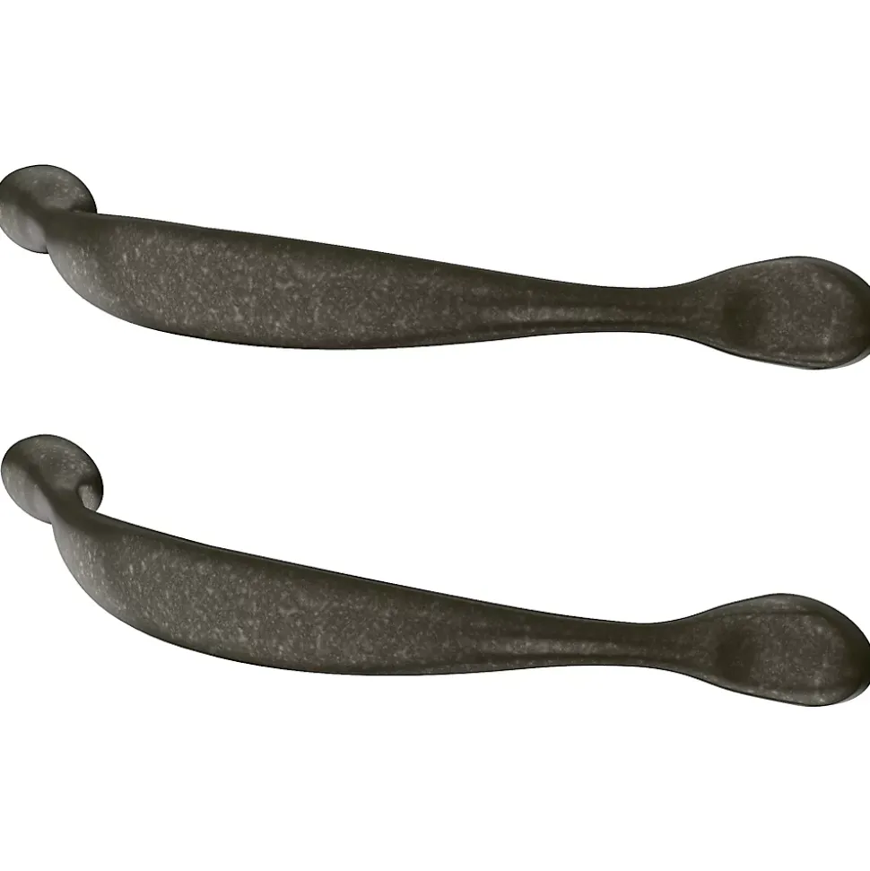 Poignée de meuble de cuisine GoodHome Chervil effet étain L. 15,86 cm, 2 pièces