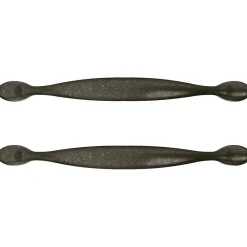 Poignée de meuble de cuisine GoodHome Chervil effet étain L. 15,86 cm, 2 pièces