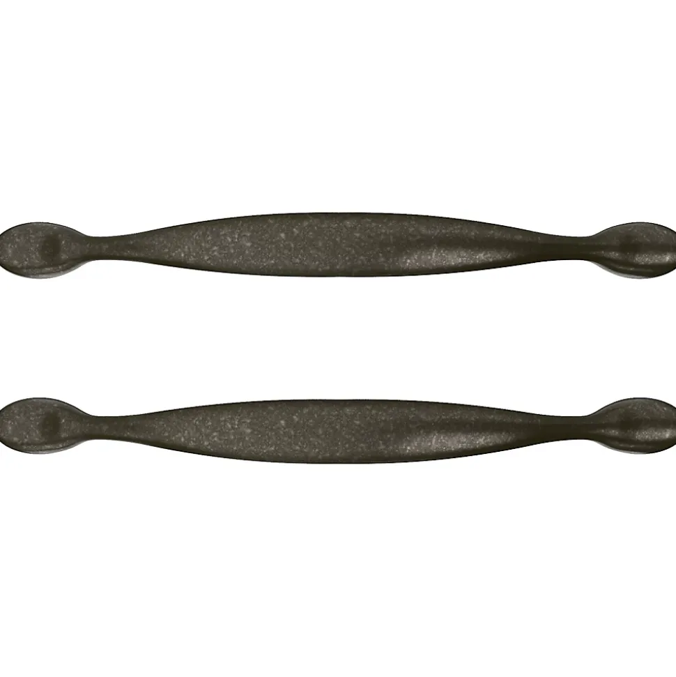 Poignée de meuble de cuisine GoodHome Chervil effet étain L. 15,86 cm, 2 pièces