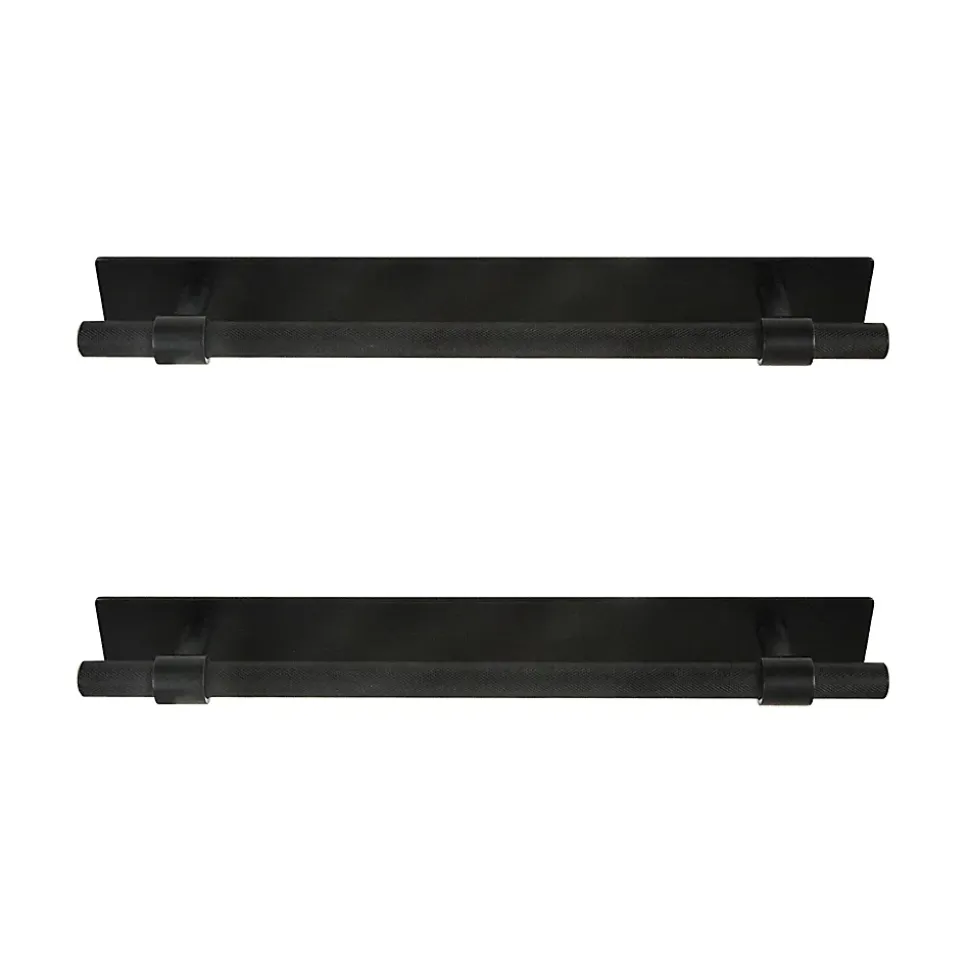 Poignée de meuble de cuisine GoodHome Dukkah noir L. 25,7 cm, 2 pièces