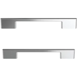 Poignée de meuble de cuisine GoodHome Cacao chromé L. 22 cm, 2 pièces