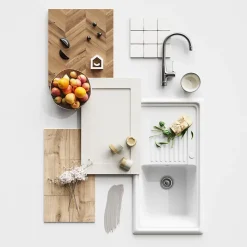 Poignée de meuble de cuisine GoodHome Chervil noir L. 3,2 cm, 2 pièces