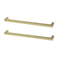 Poignée de meuble de cuisine GoodHome Golpar effet laiton L. 23,3 cm, 2 pièces