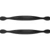 Poignée de meuble de cuisine GoodHome Chervil noir L. 15,86 cm, 2 pièces