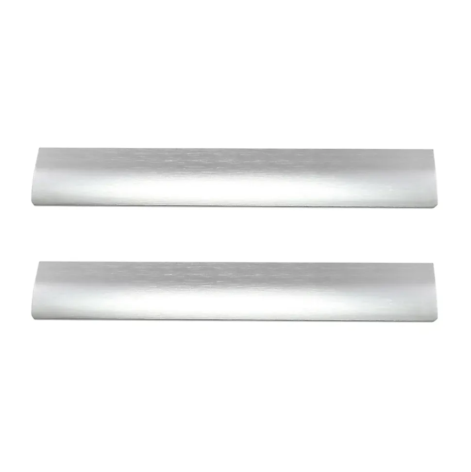 Poignée de meuble de cuisine GoodHome Pequin effet inox L. 25 cm, 2 pièces