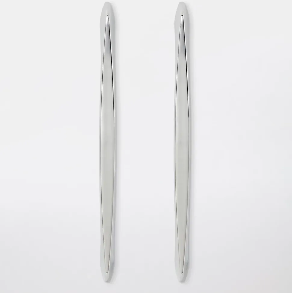 Poignée de meuble de cuisine GoodHome Cilantro Argent L. 21.8 cm, 2 pièces