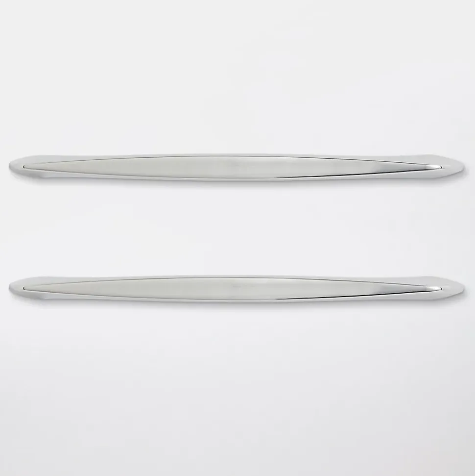 Poignée de meuble de cuisine GoodHome Cilantro Argent L. 21.8 cm, 2 pièces