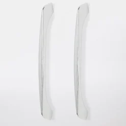 Poignée de meuble de cuisine GoodHome Cilantro Argent L. 21.8 cm, 2 pièces