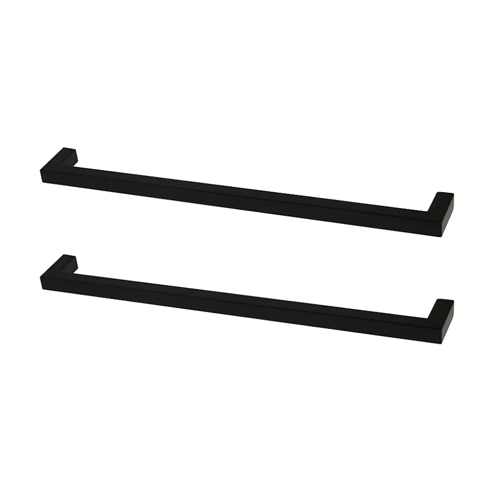 Poignée de meuble de cuisine GoodHome Golpar noir L. 23,3 cm, 2 pièces