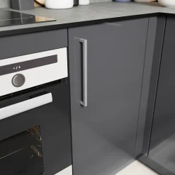 Poignée de meuble de cuisine GoodHome Golpar effet inox L. 23,3 cm, 2 pièces