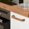 Poignée de meuble de cuisine GoodHome Ruta effet chêne L. 17,8 cm, 2 pièces