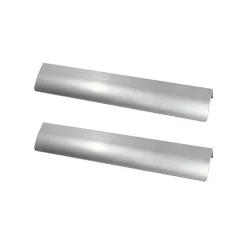 Poignée de meuble de cuisine GoodHome Pequin effet inox L. 15 cm, 2 pièces