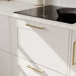 Poignée de meuble de cuisine GoodHome Golpar effet laiton L. 16,9 cm, 2 pièces