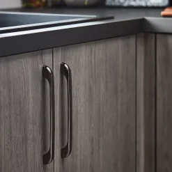 Poignée de meuble de cuisine GoodHome Condio chromé L. 22,5 cm, 2 pièces