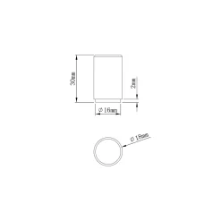 Poignée de meuble de cuisine GoodHome Dukkah effet laiton L. 1,8 cm, 2 pièces