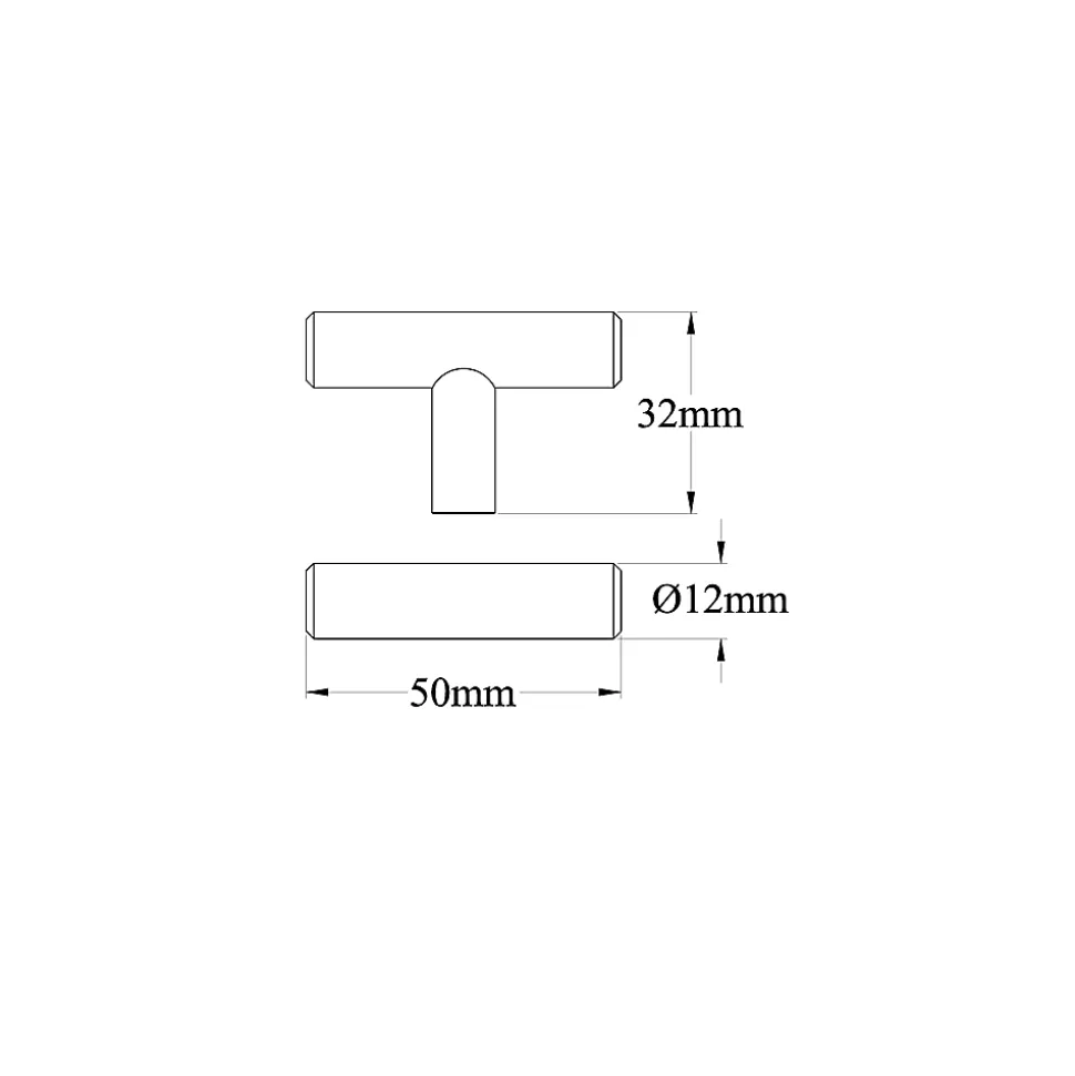 Poignée de meuble de cuisine GoodHome Annatto noir L. 5 cm, 2 pièces