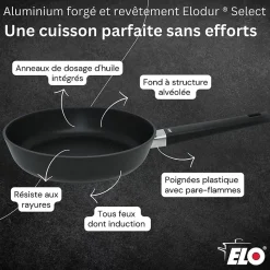 Poêle 20 cm antiadhésive sans PFAS Elo Smart Wave