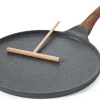 Poêle à crêpes 26 cm avec revêtement granit ILAG noir marron