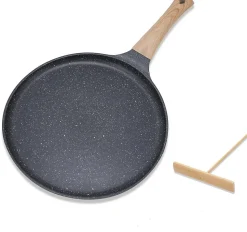 Poêle à crêpes 20 cm noir marron