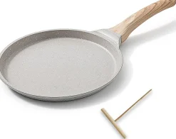 Poêle à crêpes 20 cm polyvalente blanc