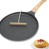 Poêle à crêpes antiadhésive en granit de 24 cm